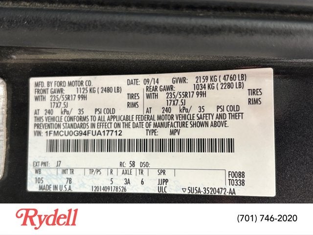 2015 Ford Escape SE