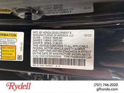 2024 Honda Accord Hybrid Sport