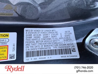 2024 Honda Civic Sedan Touring