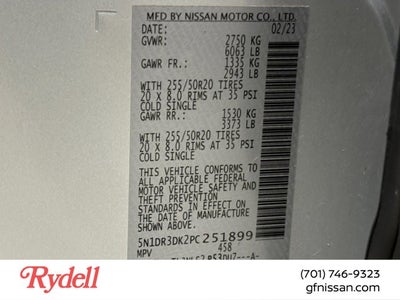 2024 Nissan Pathfinder Platinum