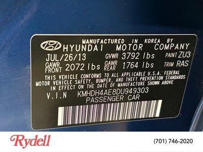 2013 Hyundai Elantra GLS