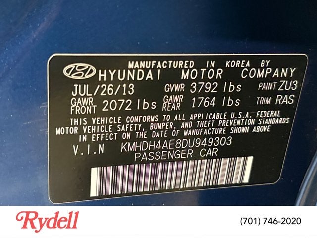 2013 Hyundai Elantra GLS