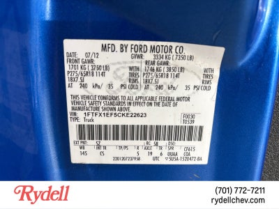 2012 Ford F-150 LARIAT