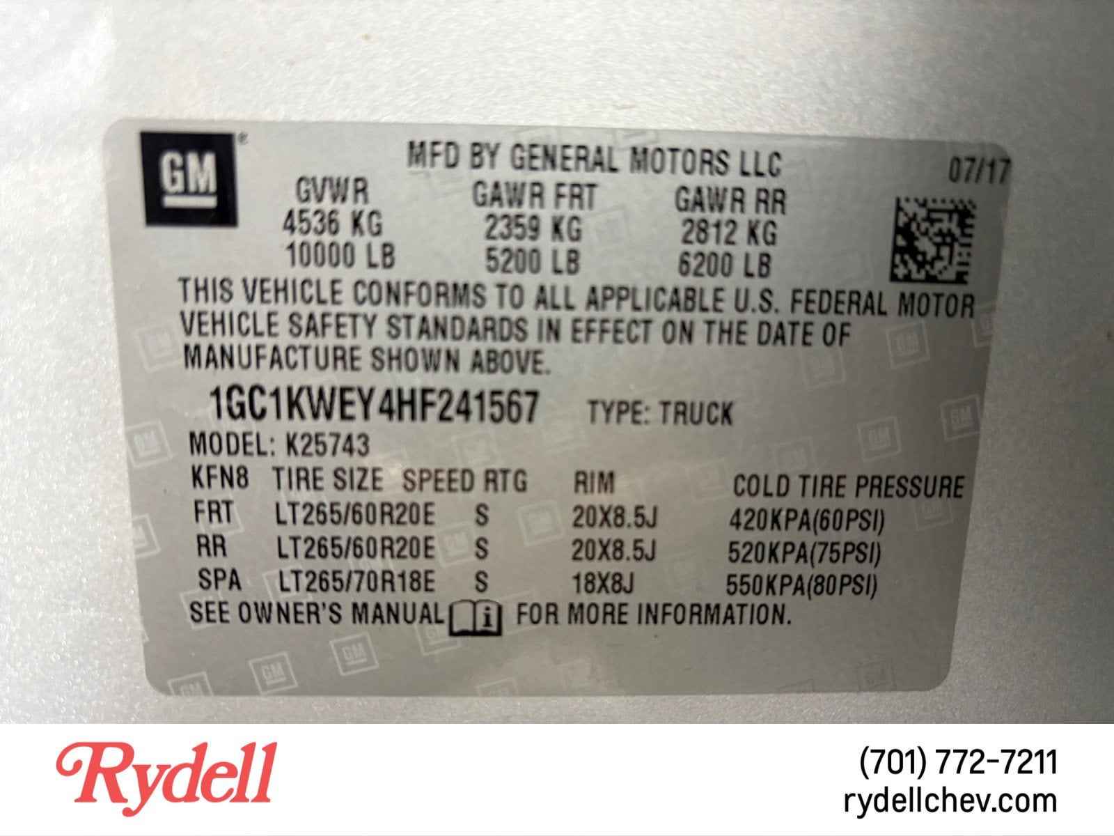 2017 Chevrolet Silverado 2500 HD LTZ