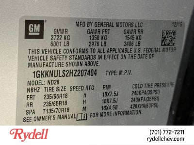2017 GMC Acadia SLT