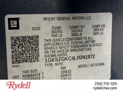 2020 GMC Yukon XL SLT