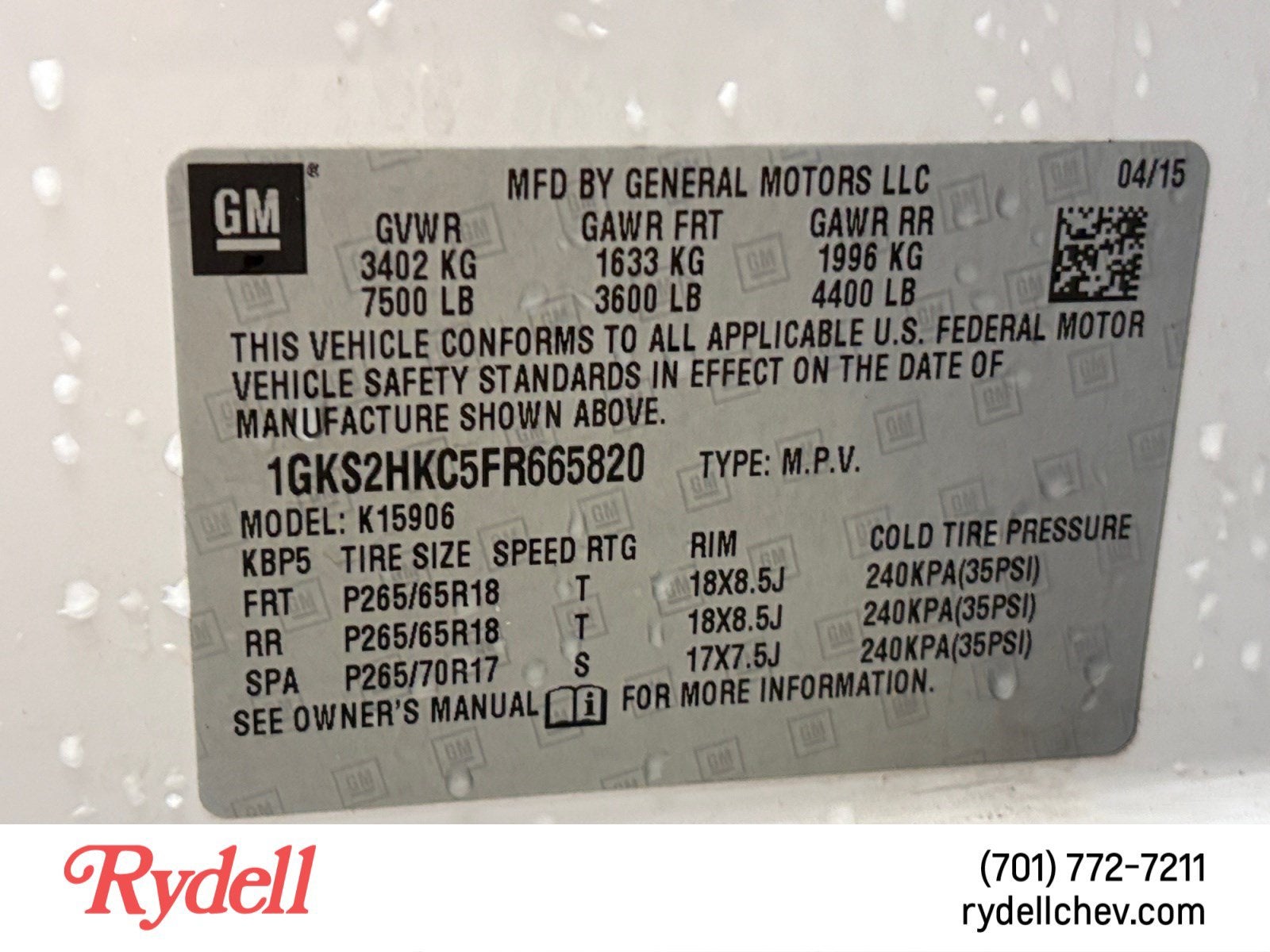 2015 GMC Yukon XL SLT