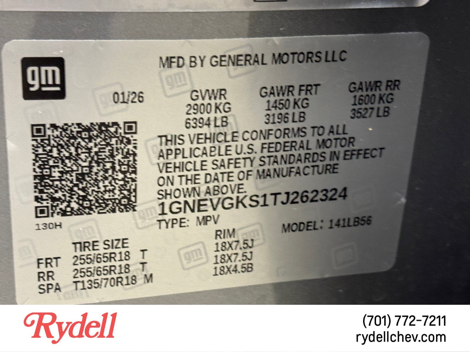 2026 Chevrolet Traverse LT
