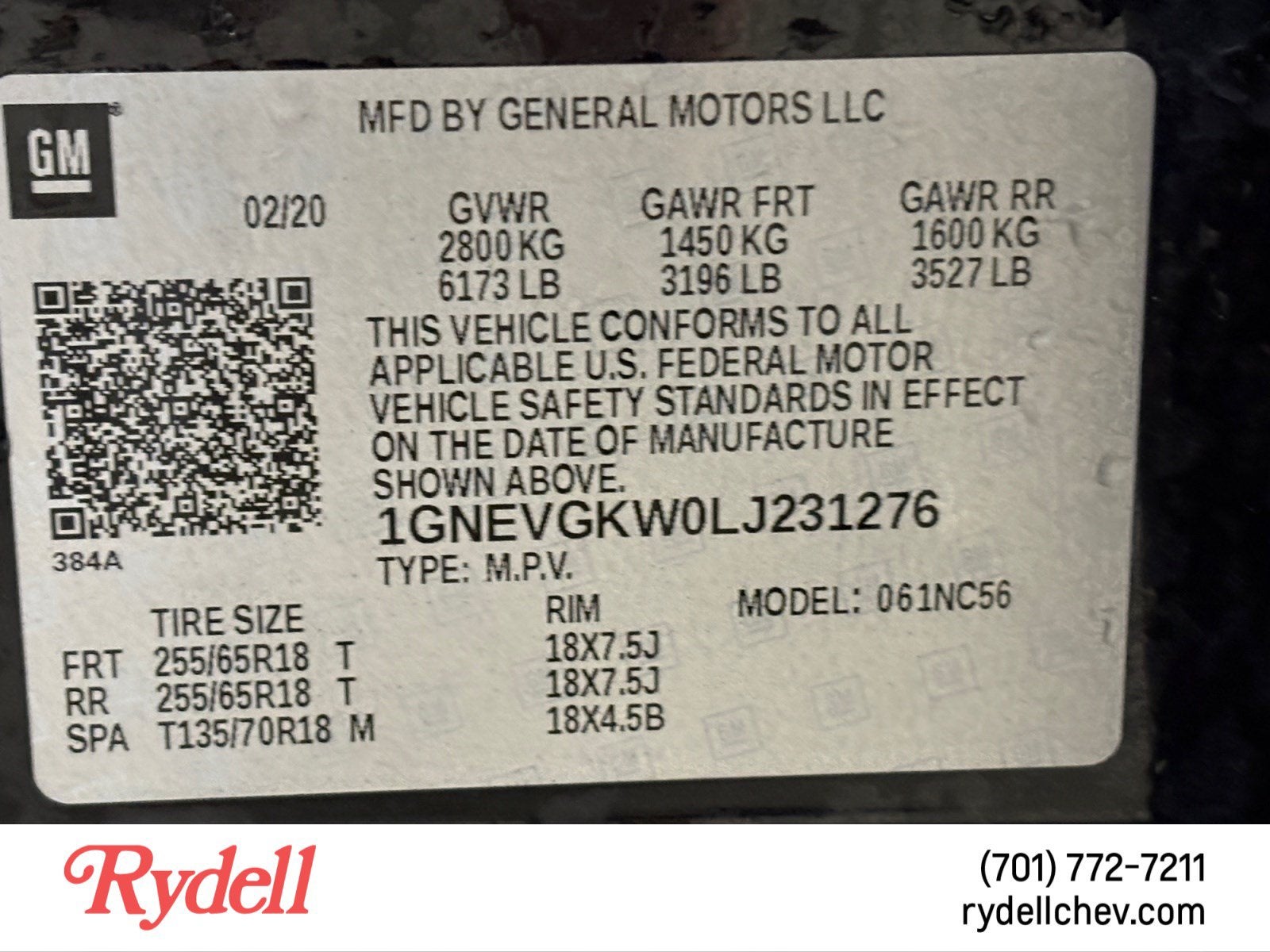 2020 Chevrolet Traverse LT Cloth