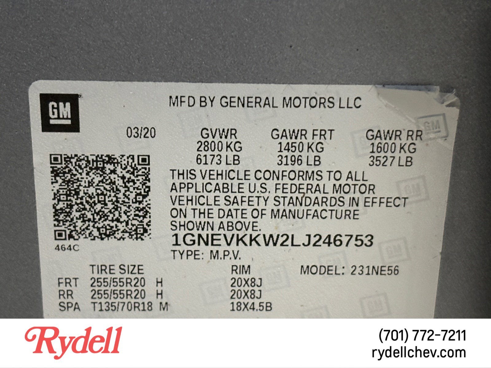 2020 Chevrolet Traverse Premier