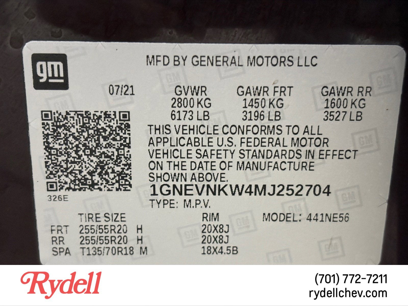 2021 Chevrolet Traverse High Country