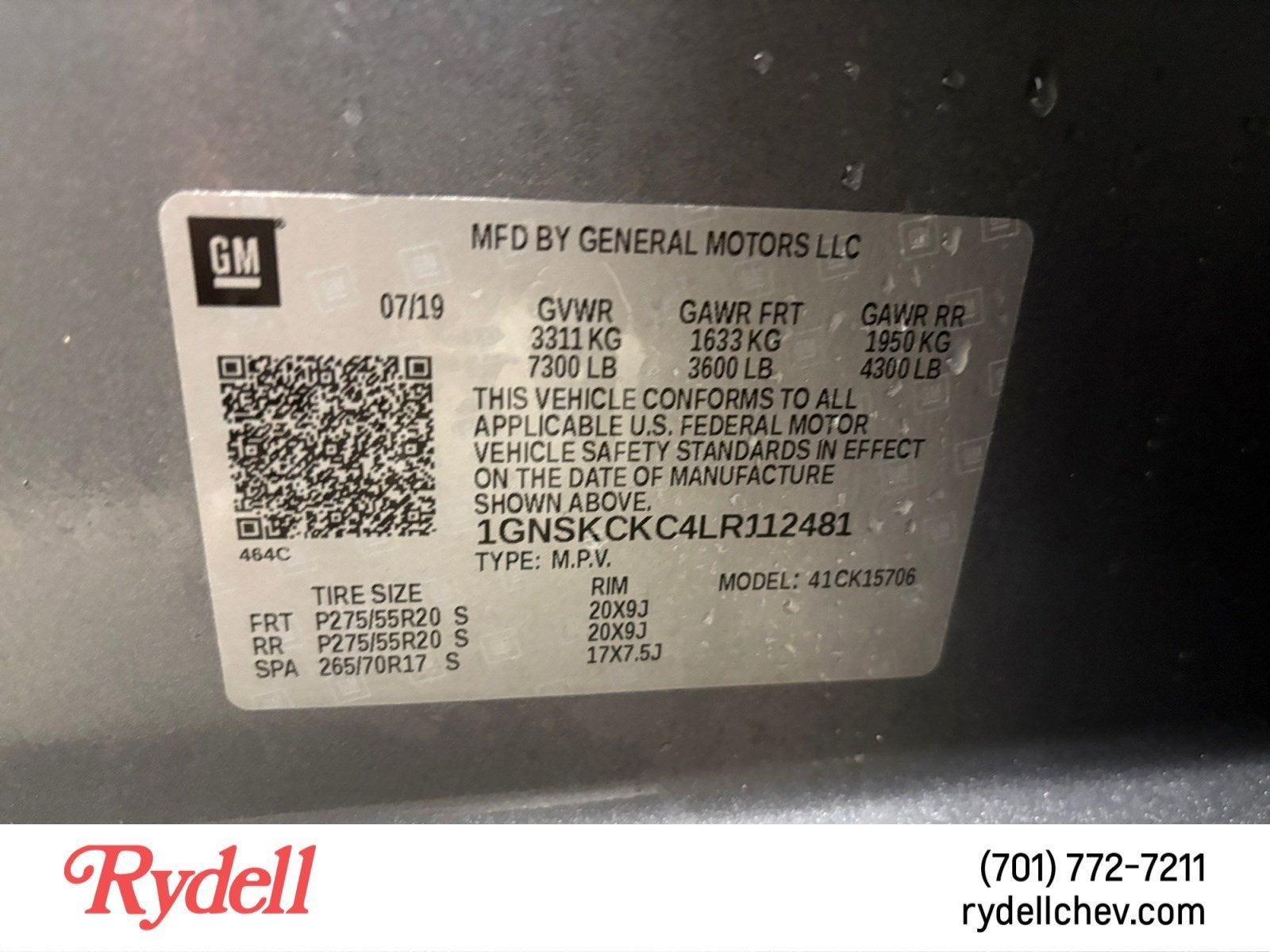 2020 Chevrolet Tahoe Premier