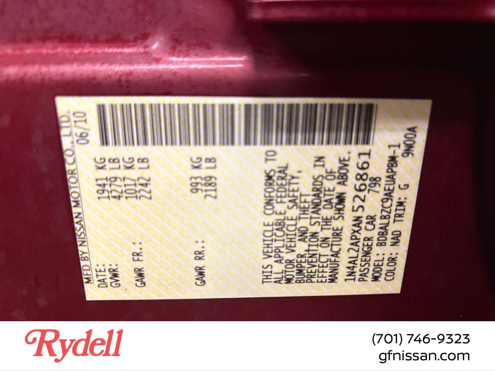 2010 Nissan Altima 2.5 S