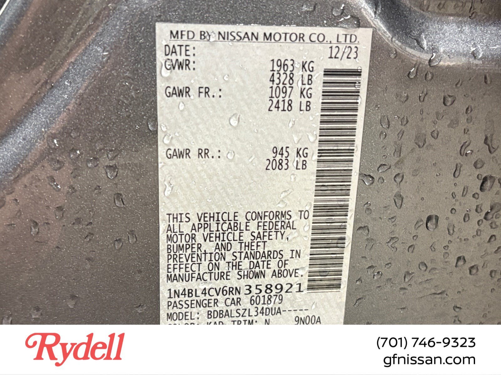 2024 Nissan Altima 2.5 SR