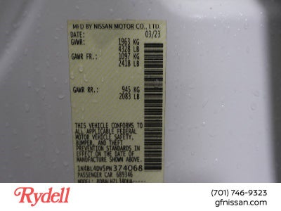 2023 Nissan Altima 2.5 SV