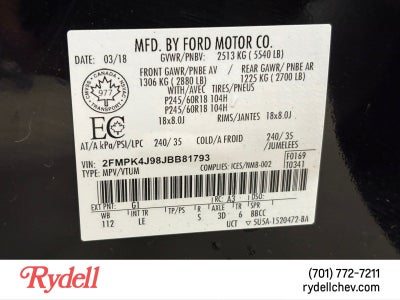 2018 Ford Edge SEL