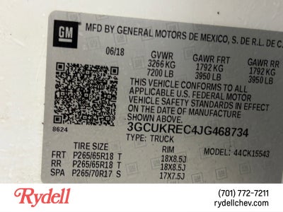 2018 Chevrolet Silverado 1500 LT