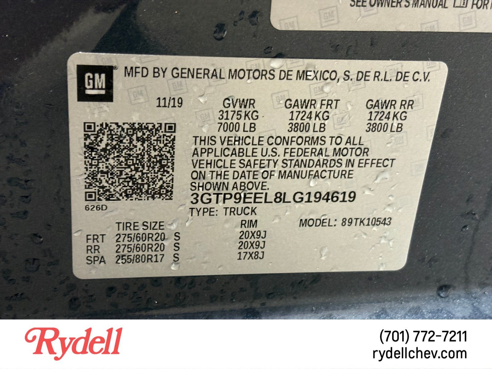 2020 GMC Sierra 1500 AT4