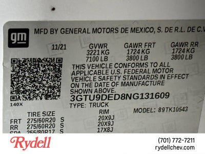 2022 GMC Sierra 1500 Limited SLT