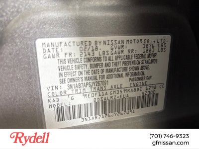 2018 Nissan Sentra SR