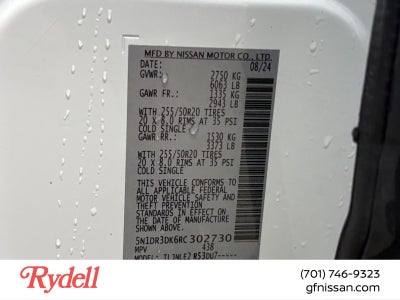 2024 Nissan Pathfinder Platinum 4WD