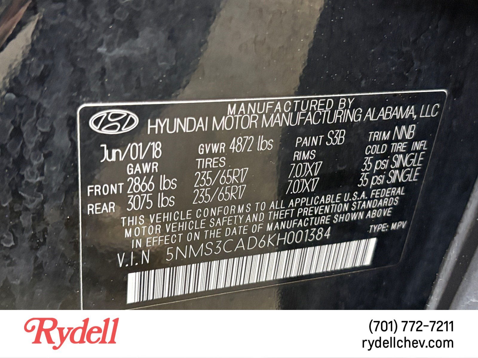 2019 Hyundai Santa Fe SEL